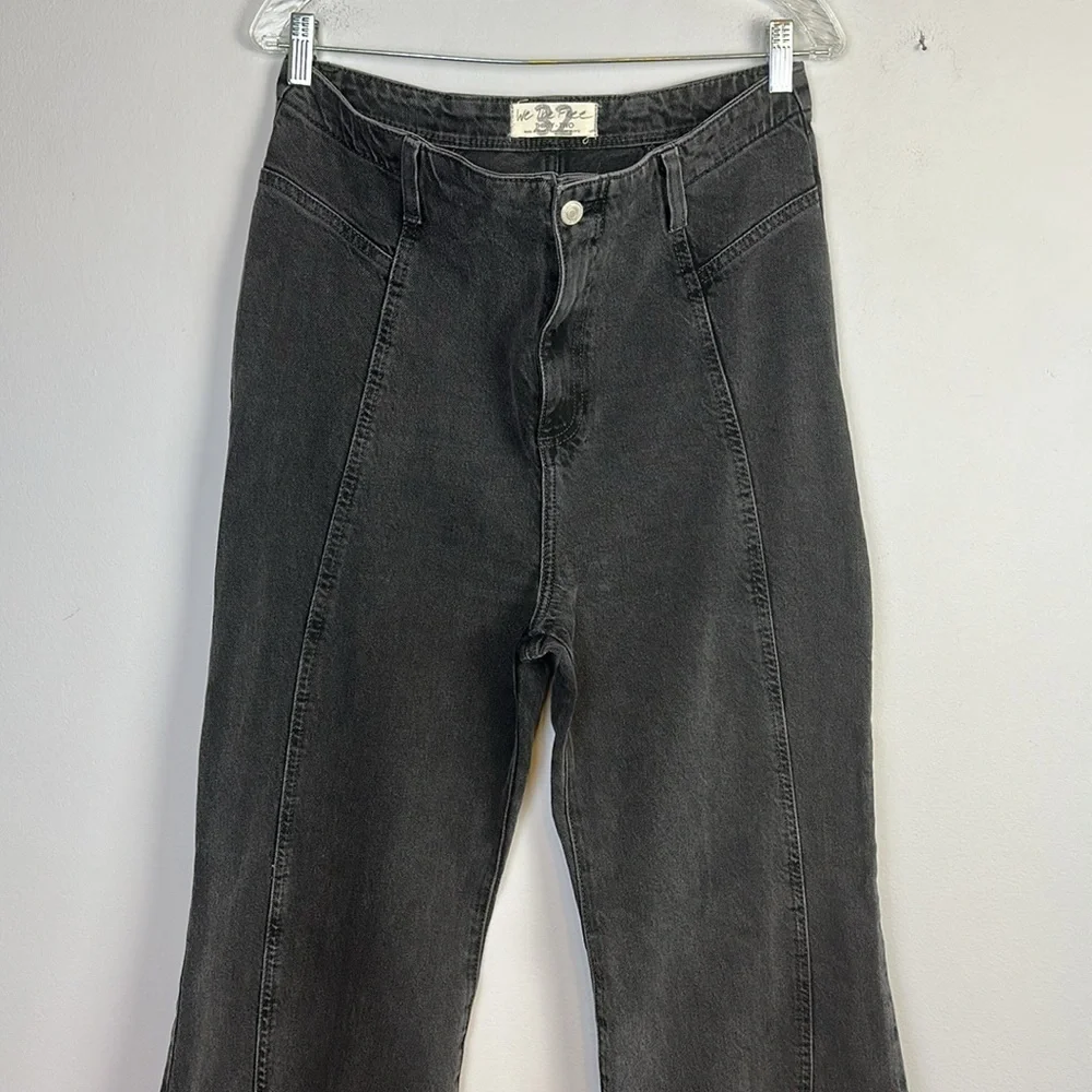 Free People We The Free Florence Flare Jeans High Rise Size 32 Stretch Cotton